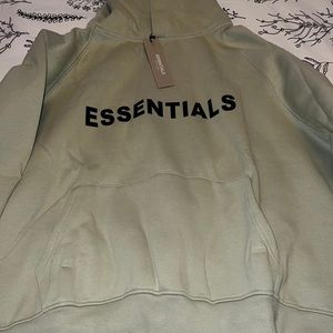 Essentials hoodie brand new mint green size medium matching sweatpants